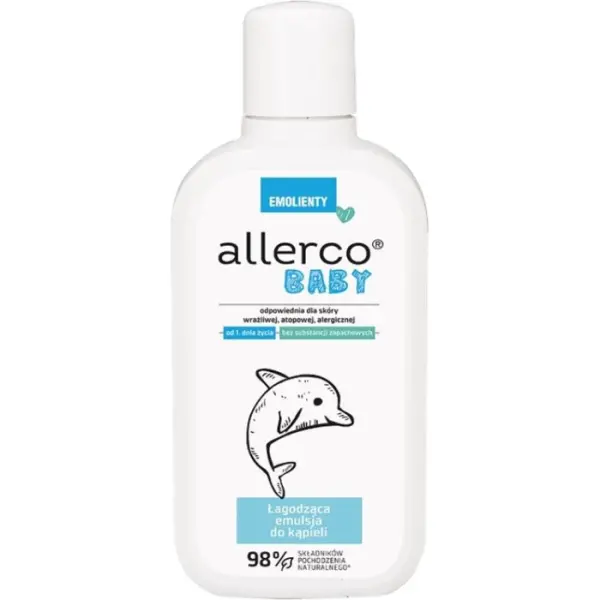 ALLERCO BABY EMOLIENTY Łagodząca Emulsja do kąpieli 400 ml