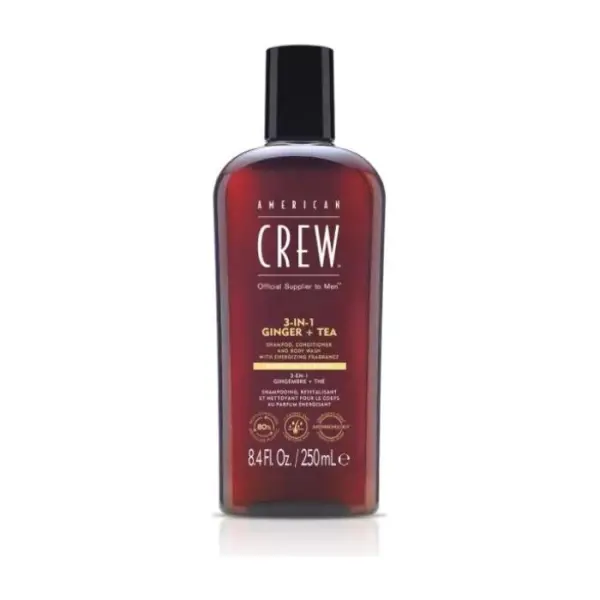 American Crew 3w1 szampon, odżywka, żel do kąpieli Ginger Tea 250 ml