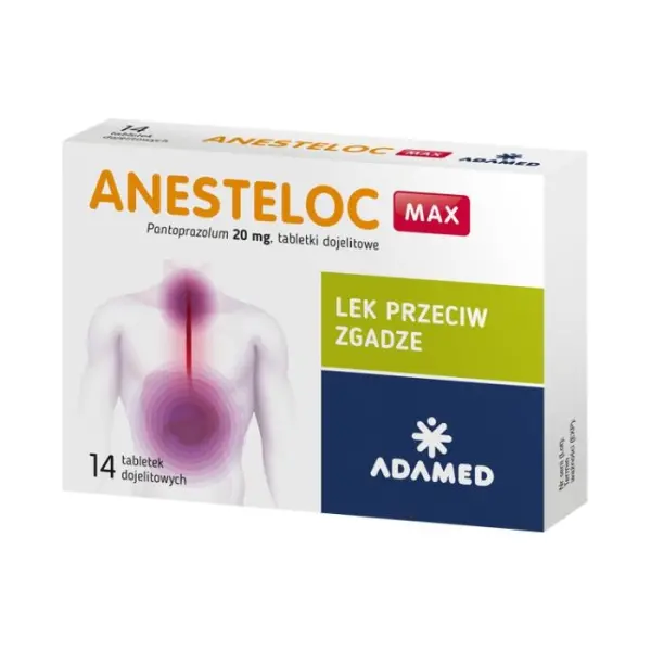 ANESTELOC Max 20 mg, 14 tabletek
