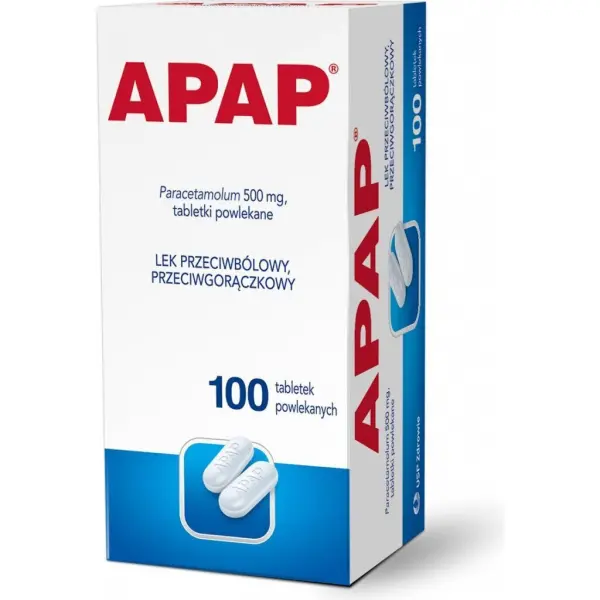 Apap 500, 100 tabletek powlekanych
