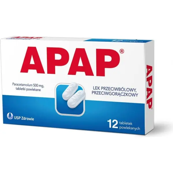 Apap 500, 12 tabletek powlekanych