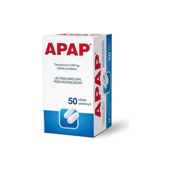 Apap 500, 50 tabletek powlekanych