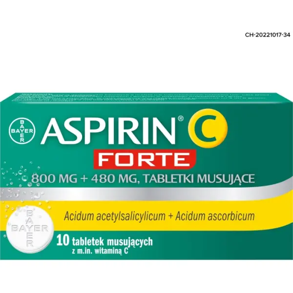 Aspirin C Forte 10 tabletek musujących