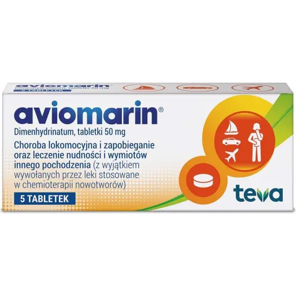 Aviomarin 50mg, 5 tabletek