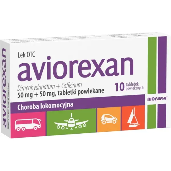 Aviorexan 50mg+50mg 10 tabletek powlekanych
