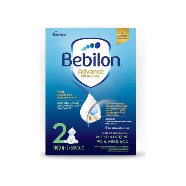 Bebilon Advance Pronutra 2 mleko następne po 6 miesiącu proszek 1000 g