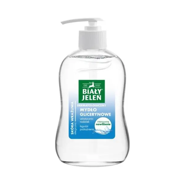 BIAŁY JELEŃ Dermatologiczny, Mydło w płynie glicerynowe, 500 ml