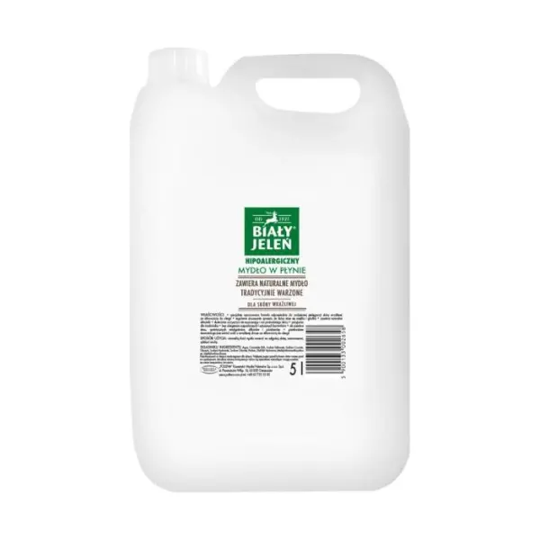 Biały Jeleń Mydło naturalne hipoalergiczne zapas 5 l