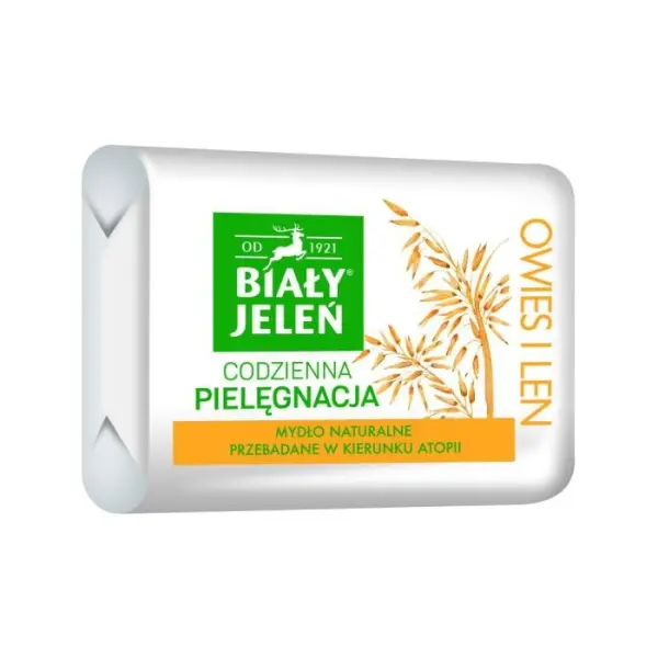 BIAŁY JELEŃ Mydło z owsem Premium, 100 g