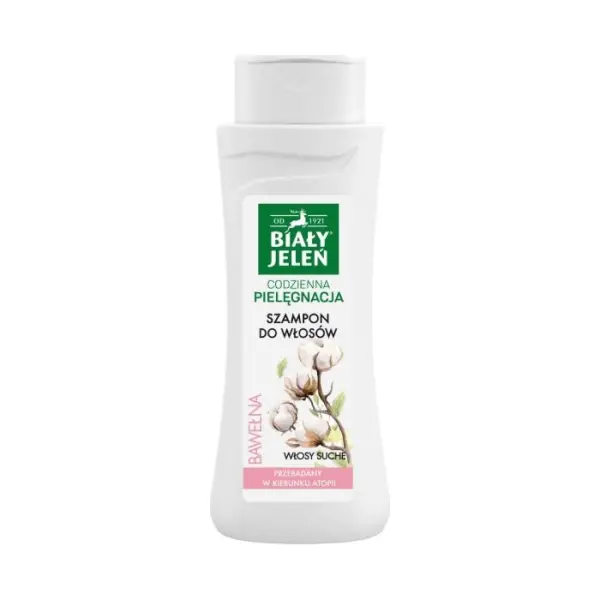 Biały Jeleń Szampon do włosów hipoalergiczny bawełna włosy suche 300 ml