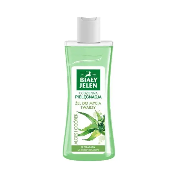 BIAŁY JELEŃ Żel do mycia twarzy aloes i ogórek, 265 ml