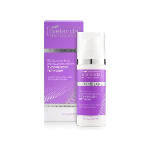 BIELENDA Professional Krem przeciwzmarszczkowy ekskluzywny z kompleksem peptydów, 50 ml