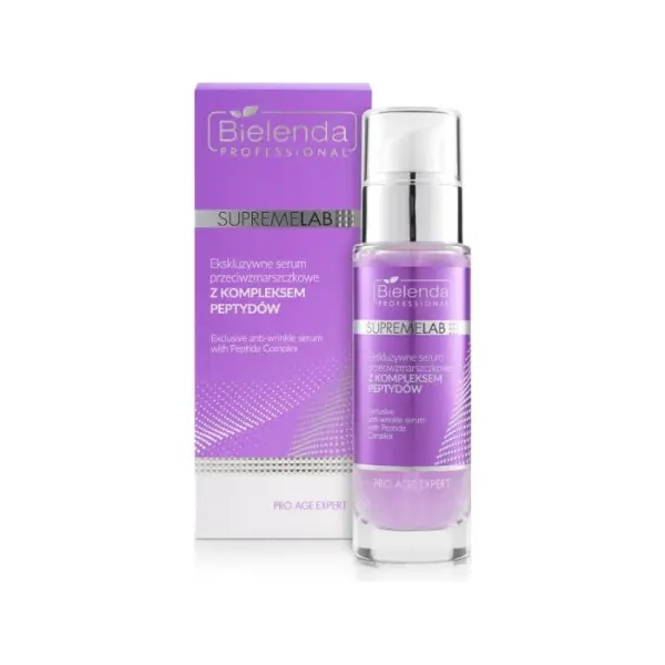 BIELENDA Professional Serum przeciwzmarszczkowe ekskluzywne z kompleksem peptydów, 30g