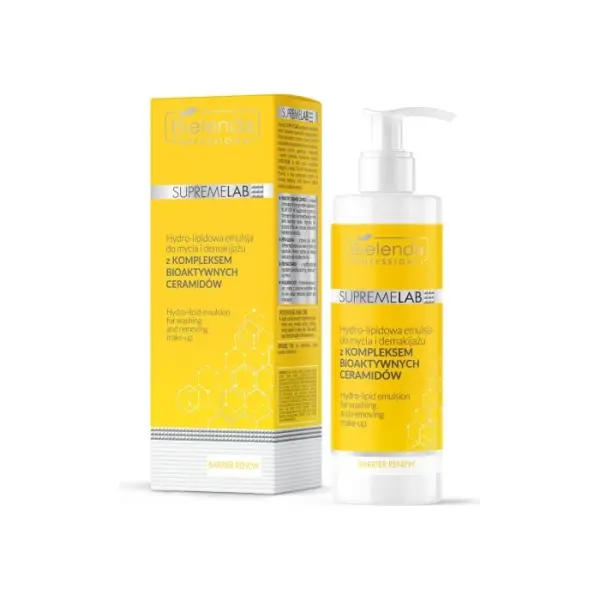 BIELENDA Professional SupremeLab Emulsja do mycia i demakijażu z kompleksem z ceramidów, 200 ml