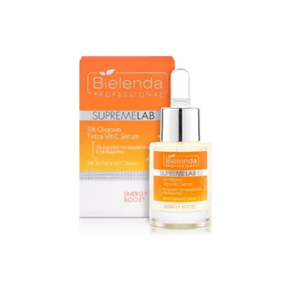 BIELENDA Professional SupremeLab Energy Boost 5% Serum olejowe Tetra-Vit C, 15 ml