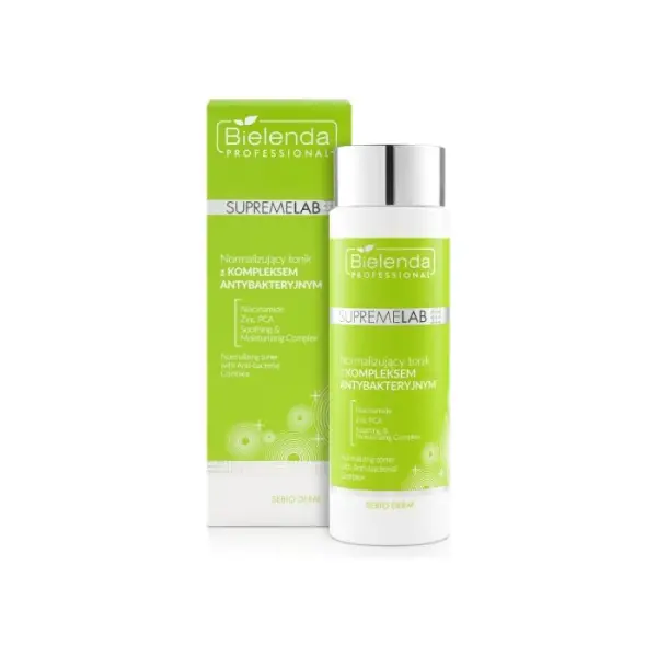 BIELENDA Professional SupremeLab Sebio Derm Tonik z kompleksem antybakteryjnym normalizujący, 200 ml
