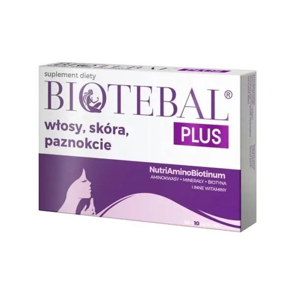 BIOTEBAL PLUS włosy, skóra, paznokcie 30+10 tabletek