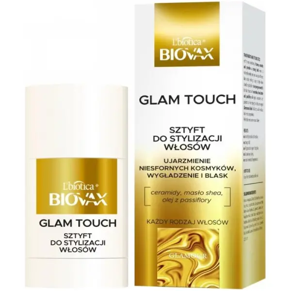 BIOVAX Glamour Glam Touch Wygładzający Sztyft Ujarzmiający, 25 g
