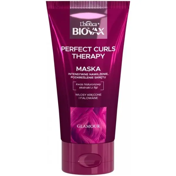 BIOVAX Glamour Perfect Curls Therapy intensywnie nawilżająca maska, 150 ml