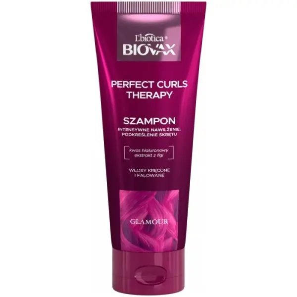 BIOVAX Glamour Perfect Curls Therapy intensywnie nawilżający szampon, 200 ml