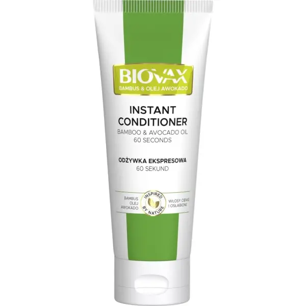 BIOVAX Odżywka Ekspresowa 60 sekund BAMBUS OLEJ AWOKADO 200 ml