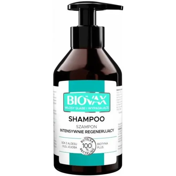 BIOVAX Szampon intensywnie regenerujący do włosów słabych, 200 ml