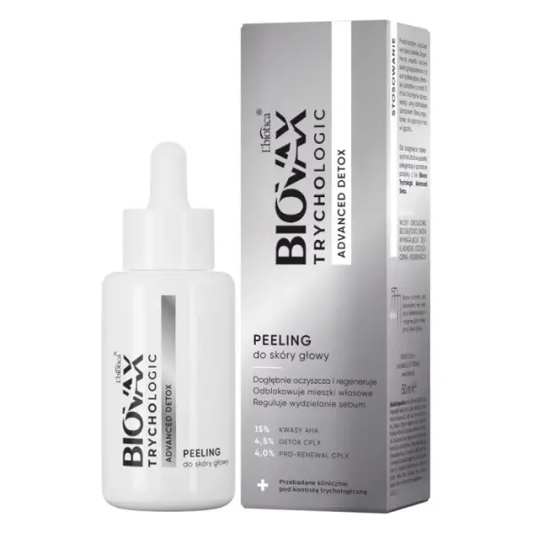 BIOVAX Trychologic Advanced Detox peeling do skóry, 50 ml