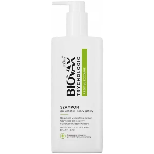 BIOVAX Trychologic Przetłuszczanie Szampon do włosów i skóry głowy 200 ml, 200 ml