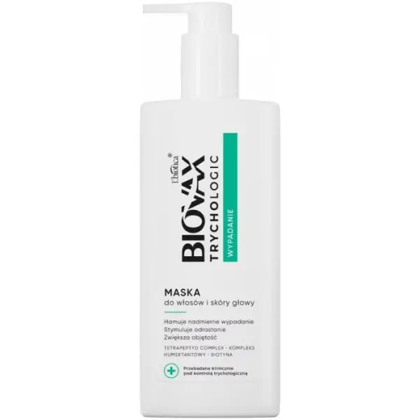 BIOVAX Trychologic wypadanie maska do włosów, 200 ml