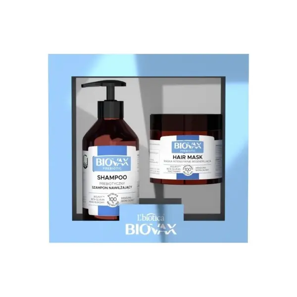 BIOVAX Zestaw PREBIOTIC Szampon 200 ml + maska 250 ml