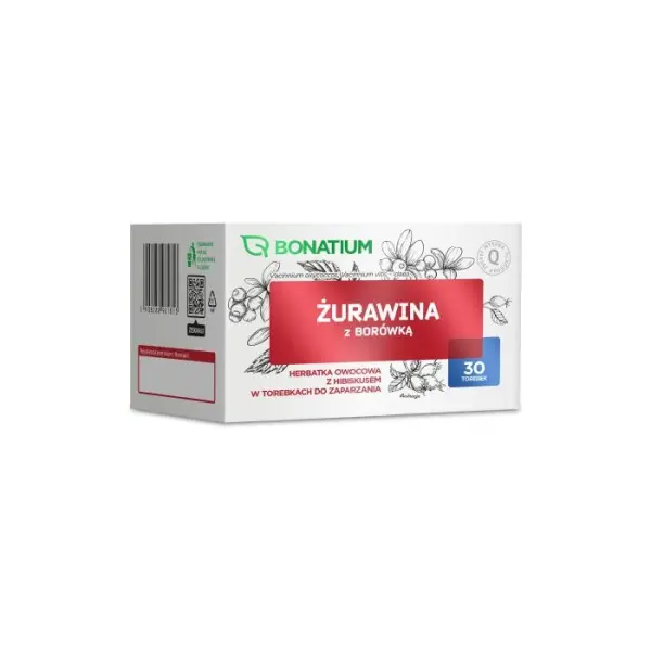 Bonatium Żurawina z borówką herbatka owocowa 30 torebek