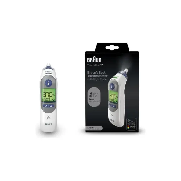 BRAUN IRT6525 Thermoscan 7+Termometr do ucha, 1 sztuka