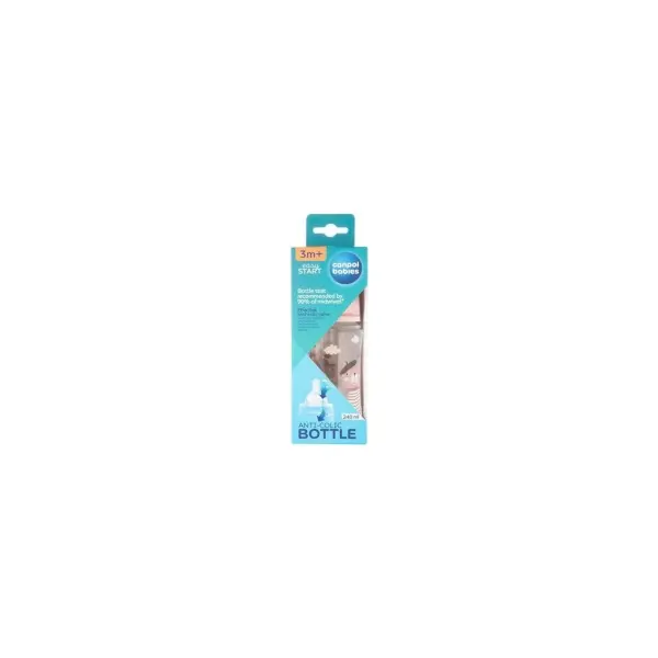 Butelka antykolkowa 240ml Canpol babies Easy Start BONJOUR 3m+ 35/232_pink