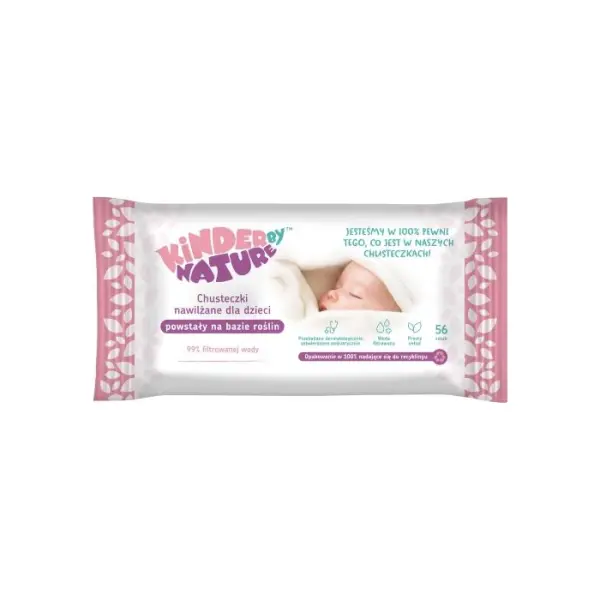 Chusteczki nawilżane Kinder by Nature 56 sztuk