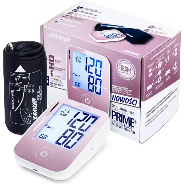Ciśnieniomierz naramienny  NOVAMA PRIME+ pink