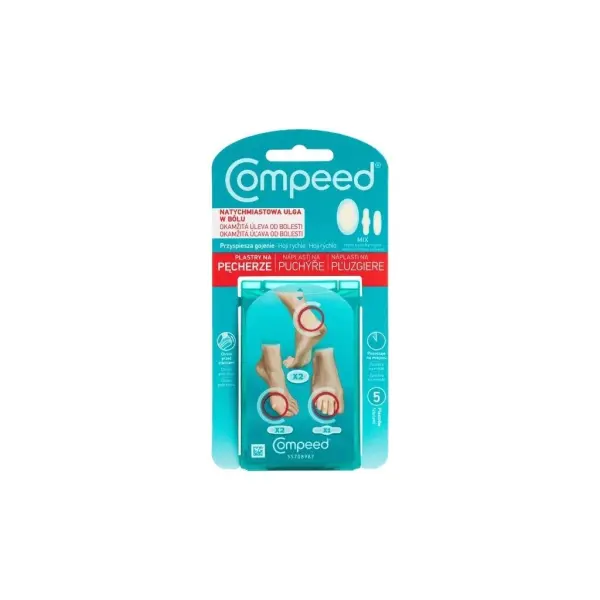 COMPEED Plastry na pęcherze mix 5 sztuk