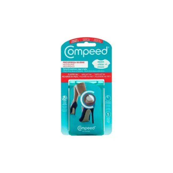 COMPEED Plastry na pęcherze na piętę 5 sztuk