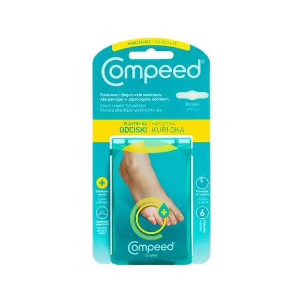 COMPEED Plastry nawilżające na odciski średnie, 6 sztuk