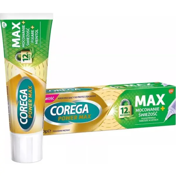 COREGA POWER MAX Mocowanie + Świeżość krem do protez, 40 g