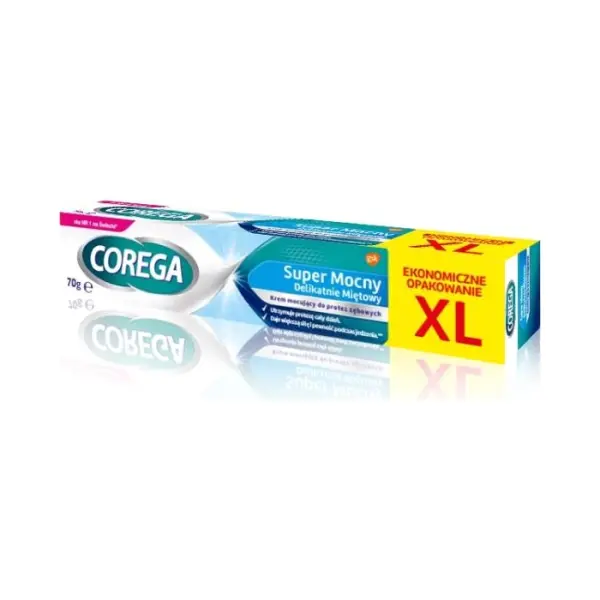 COREGA Super mocny krem mocujący do protez delikatnie miętowy, 70 g