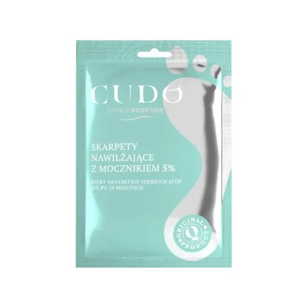 CUDO Express Pedicure nawilżające skarpety z mocznikiem 5%, 2 sztuki