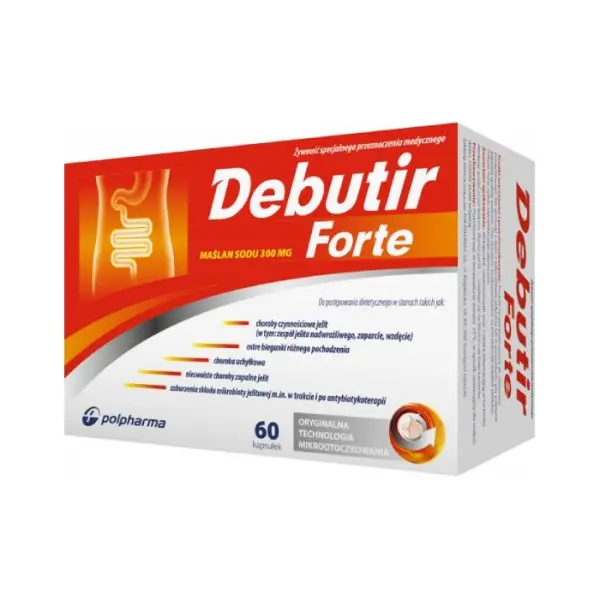 Debutir Forte 0,3 g 60 kapsułek