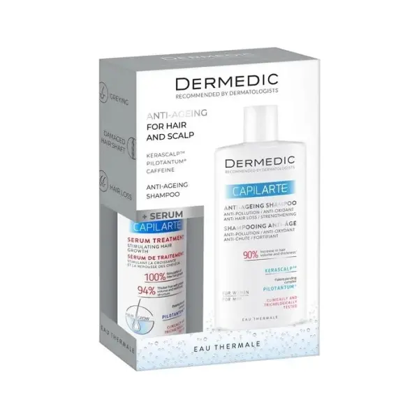 DERMEDIC Capilarte zestaw szampon + serum, 300 ml + 150 ml
