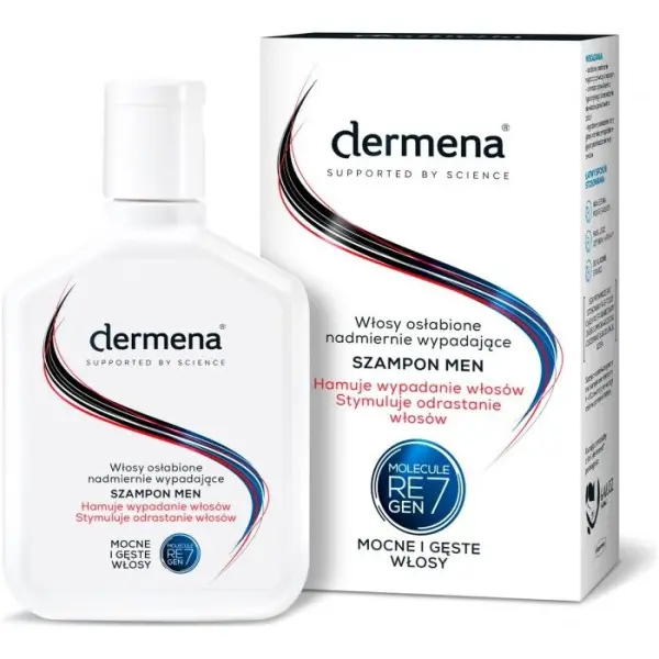 DERMENA MEN Szampon hamujący wypadanie włosów 200 ml