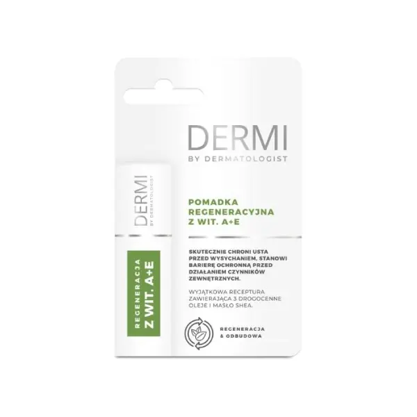 DERMI BY DERMATOLOGIST Pomadka regeneracyjna z witamina A+E, 4,5 g