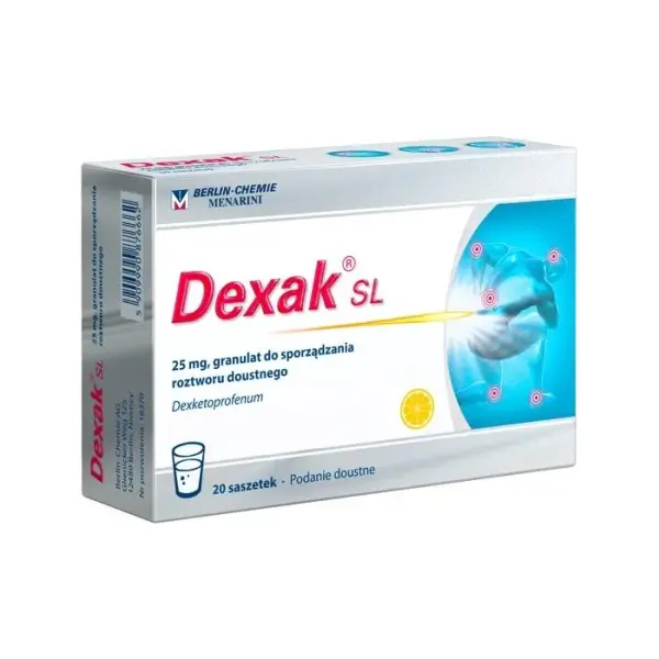 DEXAK SL, granulat na ból o słabym i średnim nasileniu, 20 saszetek