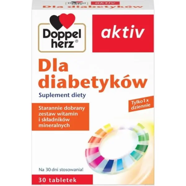 DOPPELHERZ AKTIV Dla diabetyków, 30 tabletek