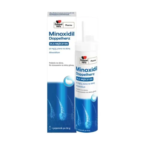 DOPPELHERZ Minoxidil dla mężczyzn piana na skórę, 60g