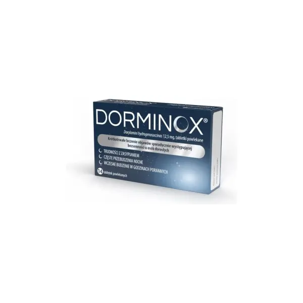 Dorminox 12,5 mg 14 tabletek powlekanych