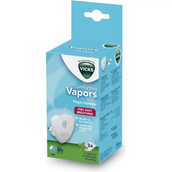 Dyfuzor olejków do kontaktu VICKS z 2 wkładami